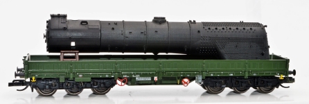 NPE Modellbau NW52061 - TT - Niederbordwagen mit Reko-Kessel BR 41, DR, Ep. IV